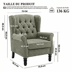Smartue Fauteuil Design Minimaliste, Confort et Style pour Intérieur Moderne, Vert pas cher