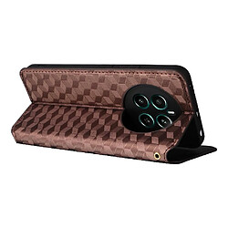 Avis Étui Pour Realme Narzo 70 5G Titulaire de fentes pour cartes Fermeture magnétique Motif 3D Cuir PU Portefeuille Marron