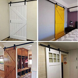 Acheter 2.0m Kit Quincaillerie de Rail Suspendu Porte Coulissante
