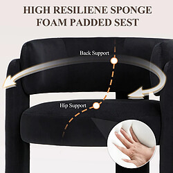 Smartue Fauteuil-Canapé design minimaliste — Sublimez votre intérieur moderne et tendance-noir