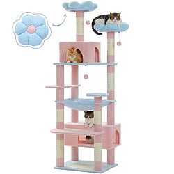 PAWZ Road Arbre à Chat Géant 184 cm avec Griffoir et Condo Vert L