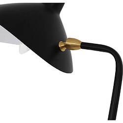 ICONIK INTERIOR Lampadaire Noir - Lampe de Salon - Giorge Noir pas cher