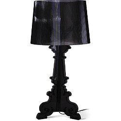 ICONIK INTERIOR Lampe de Table - Grande Lampe de Salon Design - Bour Noir