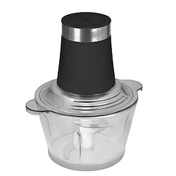 Avizar Hachoir Électrique 300W 3 litres 2 Vitesses avec Bol en Verre Noir transparent