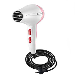 Avizar Sèche Cheveux de Voyage 1000W avec 4 Vitesses pour Séchage Rapide Blanc / Rose