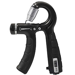Avizar Grip de Musculation à Résistance Réglable de 5 à 60 kg avec Compteur Noir