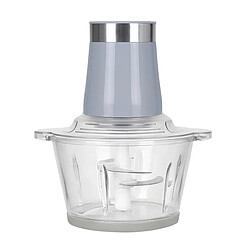 Avizar Hachoir Électrique 200W 2 litres 2 Vitesses avec Bol en Verre Gris