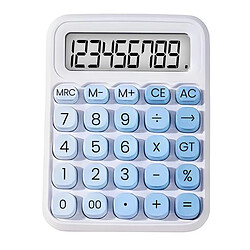 Avizar Calculatrice 12 Chiffres avec Fonction Vocale et Écran LCD Design Dégradé Bleu