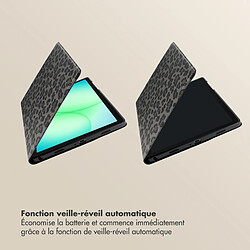 SELENCIA Coque tablette Sabi avec imprimé léopard Samsung Galaxy Tab A11 Plus - Midnight Black pas cher