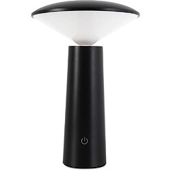 ICONIK INTERIOR Lampe de table rechargeable LED – Lumière dimmable – Ener Noir