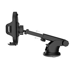 Dudao Support de voiture télescopique à gravité pour pare-brise ou tableau de bord, noir