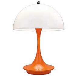 Avizar Lampe Champignon LED Tactile Rechargeable port USB-C pour Bureau Orange