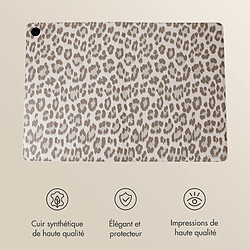 Avis SELENCIA Coque tablette Sabi avec imprimé léopard Samsung Galaxy Tab A11 Plus - Soft Ivory