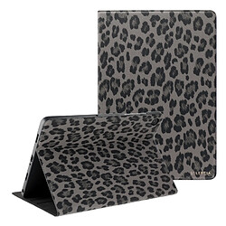Selencia Coque tablette Sabi avec imprimé léopard pour Samsung Galaxy Tab A11 Plus - Midnight Black