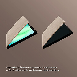 Selencia Coque tablette Riva pour Samsung Galaxy Tab A11 Plus - Beige pas cher