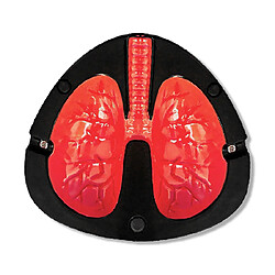 Cendrier électronique forme poumons - bruit sonore qui tousse - trois encoches