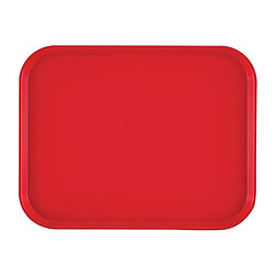 Plateau de Service pour Restaurant Rouge 410 x 300 mm Fast Food - Cambro