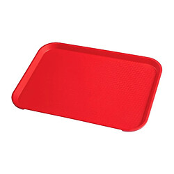 Plateau de Service pour Restaurant Rouge 410 x 300 mm Fast Food - Cambro