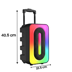 Acheter Avizar Enceinte Bluetooth Portable Lumineuse 2x Haut-parleurs 5W avec Micro Noir