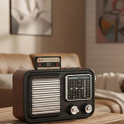 Avis Avizar Radio Rétro Multi-bande FM / AM / SW avec Lecteur USB MP3 Noir / Argent