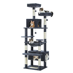 Acheter PAWZ Road Arbre à Chat Géant 184 cm avec Griffoir et Condo Noir L