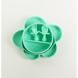 Achetez Un Ensemble D'alimentation En Silicone Personnalisé Pour Enfants - Assiette, Cuillère, Fourchette, Bol Et Bavoir