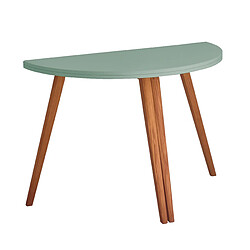 Ragaba, Mawi, table demi lune extensible, 60 x 120 x 75, Vert Sauge, pour 2 personnes