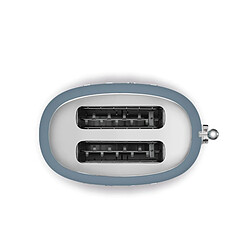 Grille-pains 2 fentes 950w bleu orage - TSF01SBMEU - Années 50 - SMEG pas cher