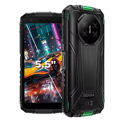 DOOGEE Fire 3 Ultra, smartphone robuste, écran HD+ 5,5", 24 Go ou 256 Go, batterie 8350 mAh, double caméra 16 MP + 20 MP, NFC, Android 15,vert