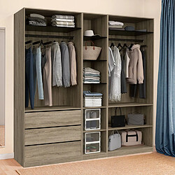 Idmarket Dressing modulable TAYLOR 200 x 55 x 200 cm