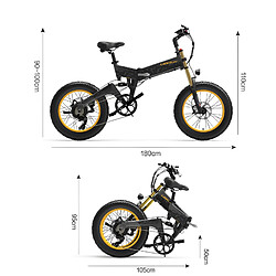 Acheter Vélo Électrique Pliable - LANKELEISI X3000Plus - 1000W 48V17,5Ah - Autonomie 120KM 45km/h - Pneus 20×4,0" - Freins Hydrauliques