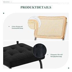 Avis Smartue Lot de 2 Chaises -Réinventez vos repas avec une chaise au confort raffiné-Noir