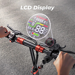 Trottinette électrique iScooter ix5S 1000W Motour 48V 15AH Charge Maximale 150Kg Noir pas cher