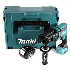 Makita DHR 182 T1J Marteau perforateur sans fil 18V 1,7J SDS plus Brushless + 1x batterie 5,0Ah + Makpac - sans chargeur