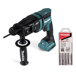 Makita DHR 182 Z Marteau perforateur sans fil 18 V 1,7 J SDS plus Brushless + 5 pcs. jeu de forets - sans batterie, sans chargeur