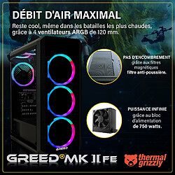 Avis GREED - MK2 FE - Gaming PC / Ordinateur - AMD Ryzen 5 5500 - Nvidia RTX 5050 - 16GO RAM - 512GO SSD - WLAN - Win11 Pro