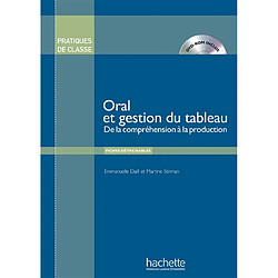 Oral et gestion du tableau : de la compréhension à la production : fiches détachables
