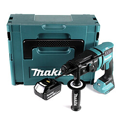 Makita DHR 182 G1J Marteau perforateur sans fil 18V 1,7J SDS plus Brushless + 1x batterie 6,0Ah + Makpac - sans chargeur