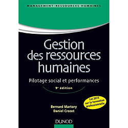 Gestion des ressources humaines : pilotage social et performances - Occasion