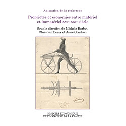 Propriétés et économies entre matériel et immatériel XVIe-XXIe siècle · Occasion 