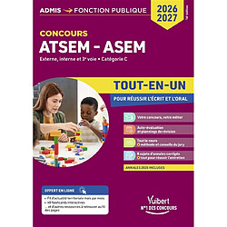 Concours ATSEM, ASEM : externe, interne et 3e voie, catégorie C : tout-en-un, concours 2026-2027