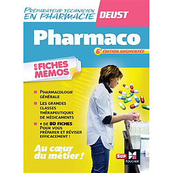 Pharmaco en fiches mémo : préparateur technicien en pharmacie, DEUST