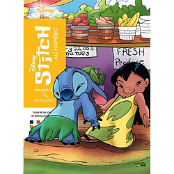 Coloriages au numéro : Stitch : Colorie les chiffres et découvre l'image