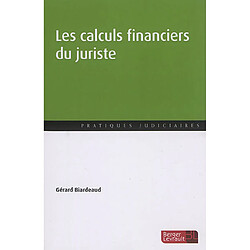 Les calculs financiers du juriste