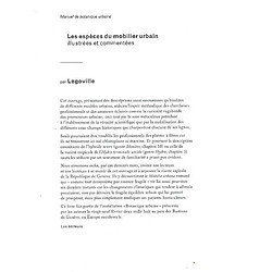 Les espèces du mobilier urbain illustrées et commentées : manuel de botanique urbaine