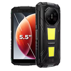 DOOGEE Fire 3 Max, smartphone robuste, 32 Go + 256 Go, écran HD+ 5,5", éclairage de camping, batterie 8350 mAh, appareil photo UNISOC T7250 48 MP, NFC, Android 15, gris