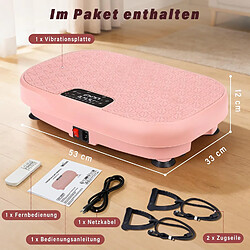 ZMH Plateforme Vibrante Fitness 200w 199 Intensité 9 Programmes Avec Bluetooth