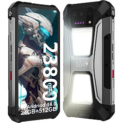 Unihertz Smartphone avec Projecteur 8849 Tank 2 Pro Téléphone Portable Incassable 24GO+512GO 23800mAh 6.79” 100MP