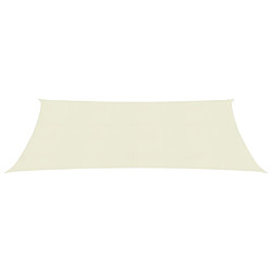 Helloshop26 Voile toile d'ombrage parasol 160 g/m² crème 2 x 4,5 m PEHD 02_0009073