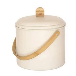 Seau à compost rond 7l crème - NBA167 - PEBBLY
